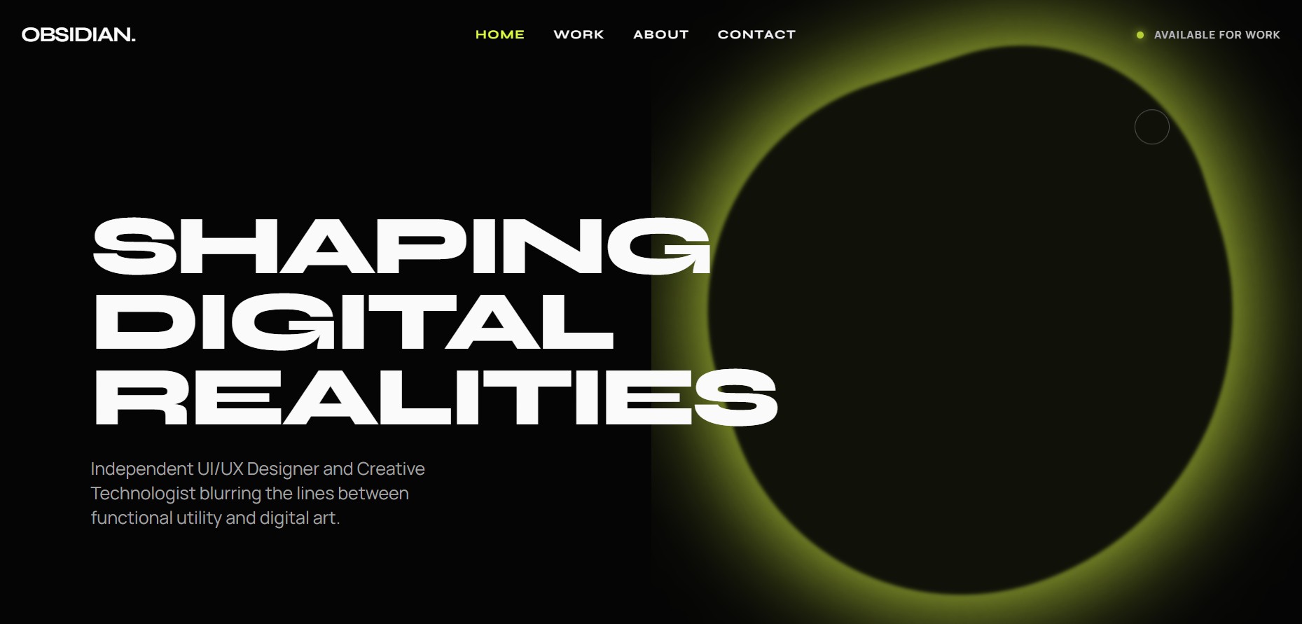 Obsidian Portfolio