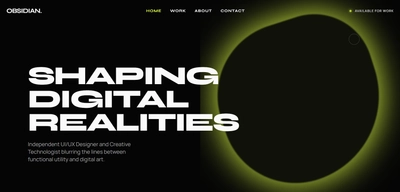 Obsidian Portfolio