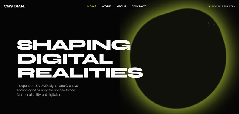 Obsidian Portfolio